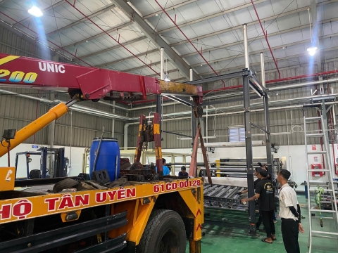 NÂNG HẠ MÁY MÓC TẠI CHƠN THÀNH, BÌNH PHƯỚC – GIẢI PHÁP AN TOÀN, HIỆU QUẢ