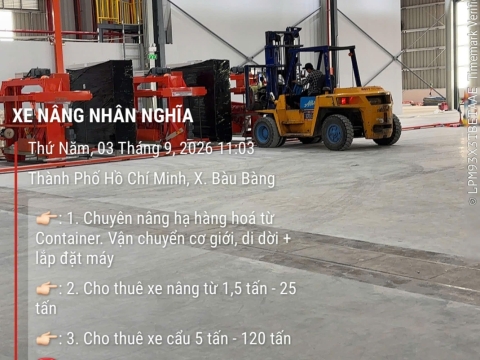 XE NÂNG MỸ PHƯỚC – TƯ VẤN GIẢI PHÁP VÀ BẢNG GIÁ XE NÂNG BÌNH DƯƠNG 2026