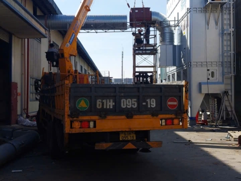 Dự án vận chuyển máy móc và nâng hạ hàng hóa tại KCN Bàu Bàng