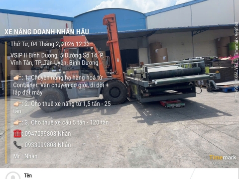 DỰ ÁN NÂNG CẨU HÀNG HÓA TẠI CHƠN THÀNH, BÌNH PHƯỚC