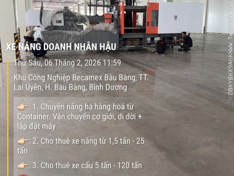 DỰ ÁN NÂNG CẨU HÀNG HÓA TẠI CHƠN THÀNH, BÌNH PHƯỚC