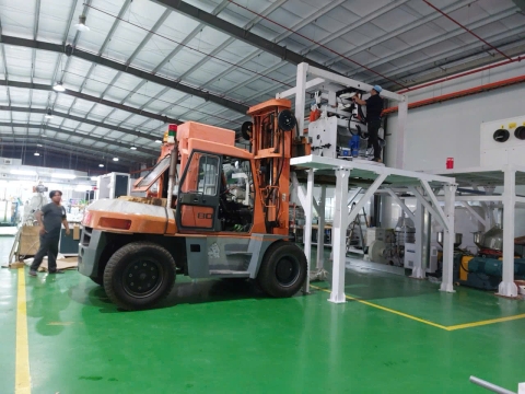 Dự án nâng cẩu hàng hóa cho công ty tại Thuận An, Bình Dương