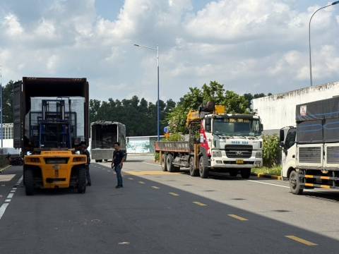 Dự án nâng cẩu hàng hóa cho công ty tại Bàu Bàng, Bình Dương