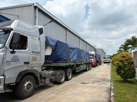 Dự án nâng cẩu hàng hóa cho công ty tại Bàu Bàng, Bình Dương