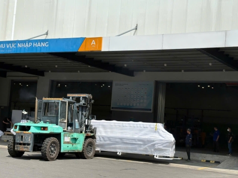 Dự án nâng cẩu hàng hóa cho công ty tại Bến Cát, Bình Dương